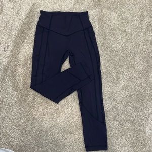 Lululemon navy Leggings with pockets!